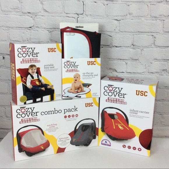 NCAA USC Trojans “Baby Shower Gift Set” 4 Piece Set Tailgating Game Day … - Picture 1 of 16